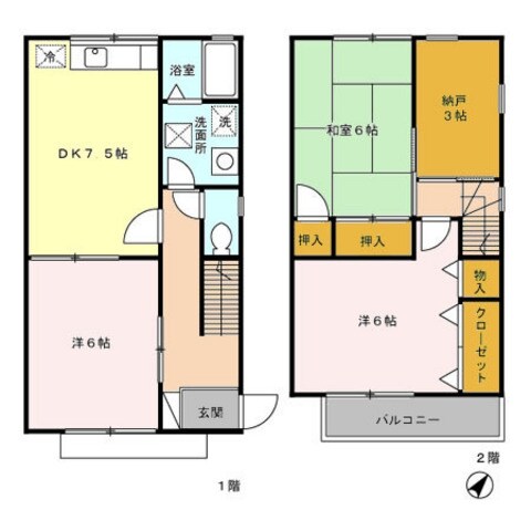 ウィッシュヒルズの物件間取画像