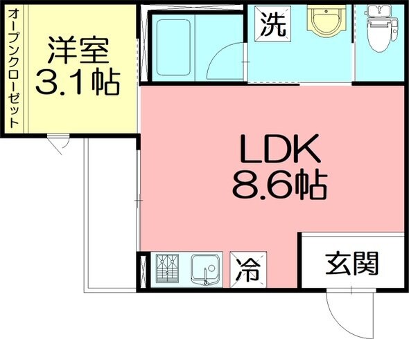 シーキューブ東海岸南の物件間取画像