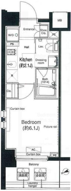 プラウドフラット鶴見IIの物件間取画像