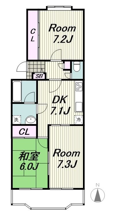 クレセール湘南の物件間取画像