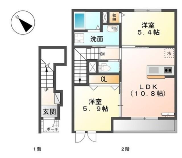 シェネの物件間取画像
