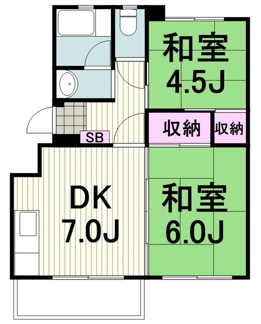 東急市が尾ドエリングD棟の物件間取画像