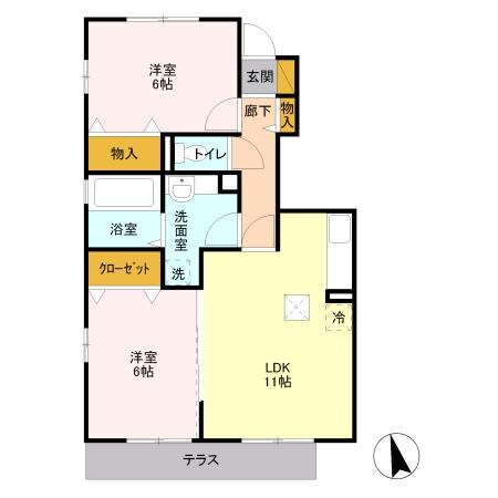 リッツハウスミノールの物件間取画像