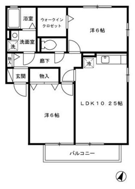 グリーンアヴェニューHの物件間取画像