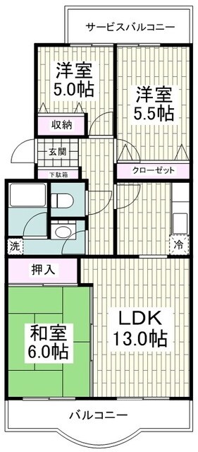 STAGE21B棟の物件間取画像