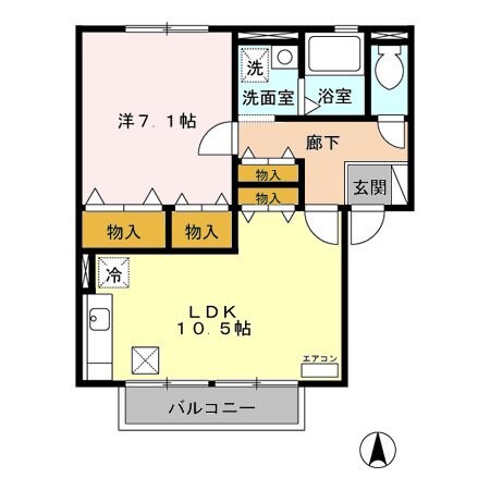 ウィルモア ABCDE館の物件間取画像