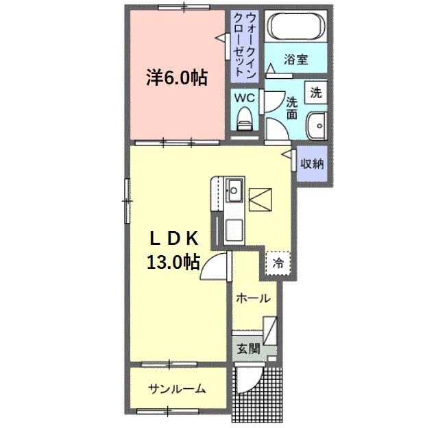 サニーセトル拾弐号館の物件間取画像