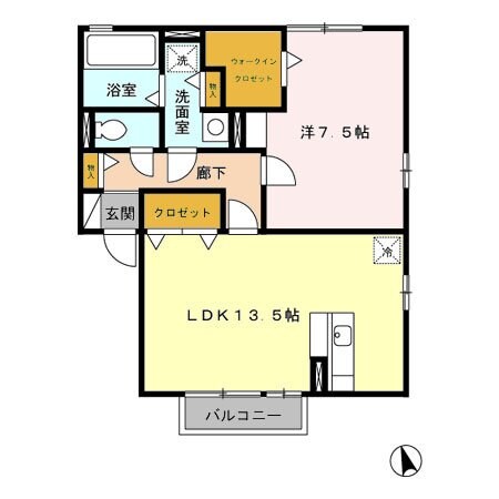 ウィルモア Cの物件間取画像