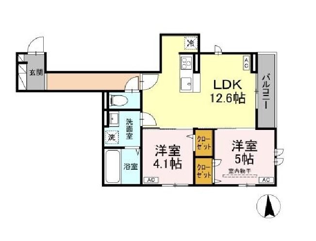 D-ROOM荒井1丁目の物件間取画像