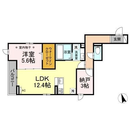 D-room白萩町の物件間取画像