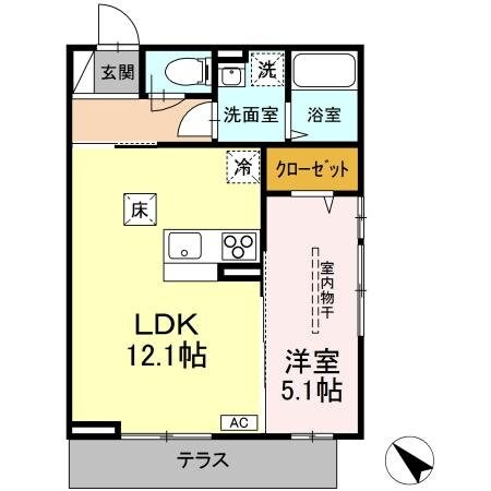 D-ROOM二軒茶屋TMTの物件間取画像