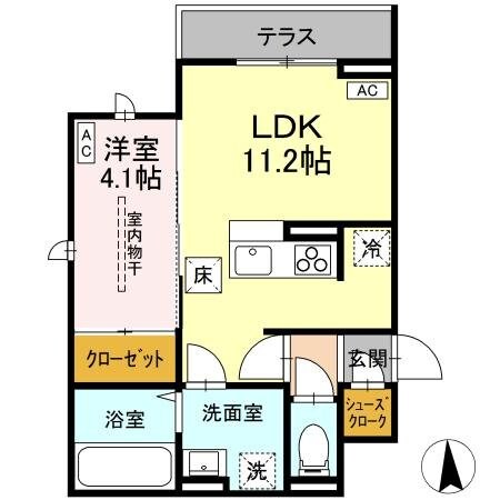 D-ROOM荒井1丁目の物件間取画像