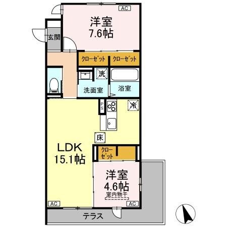 FORENA荒井の物件間取画像