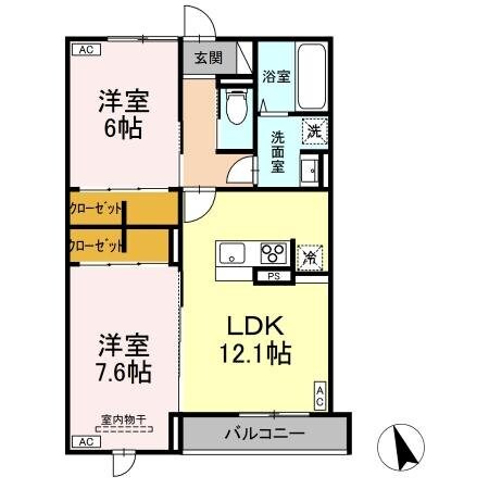 FORENA荒井の物件間取画像