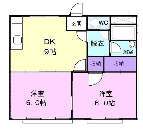 シティハイツ大友の物件間取画像