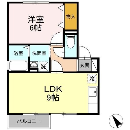 グランディール南光台の物件間取画像