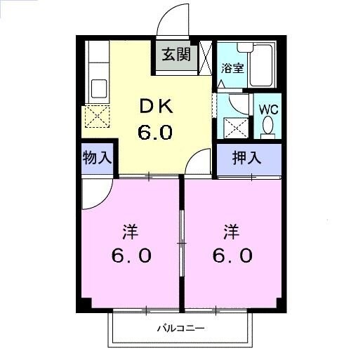 シティハイツ77の物件間取画像