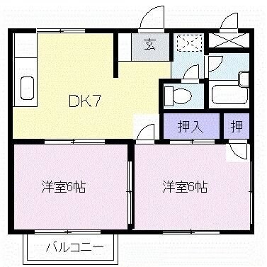 シティハイツ源IIの物件間取画像