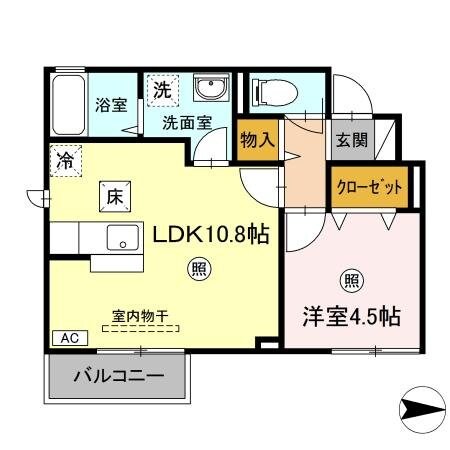ボンヌール台原の物件間取画像