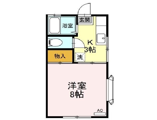 パセオプラシード参番館の物件間取画像