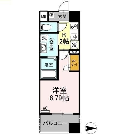 コンフォートレジデンス仙台東口の物件間取画像