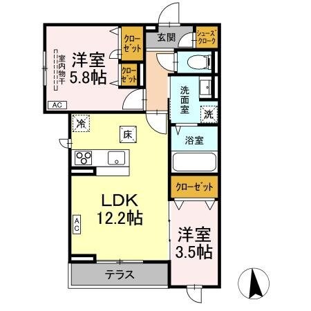 フィオレンテ 長町南の物件間取画像