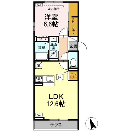 ボヌールKの物件間取画像