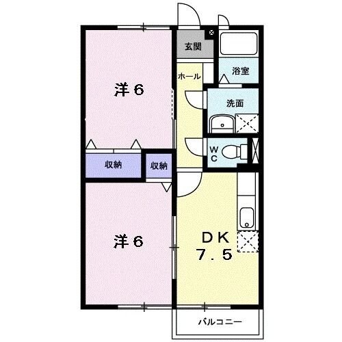 コーポ早坂の物件間取画像