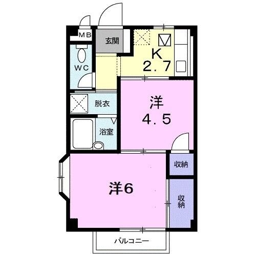エルディムKの物件間取画像