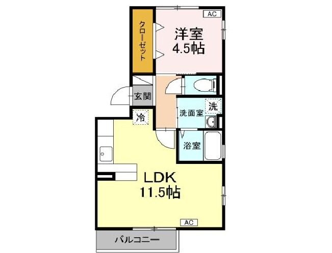 ロータス越路の物件間取画像
