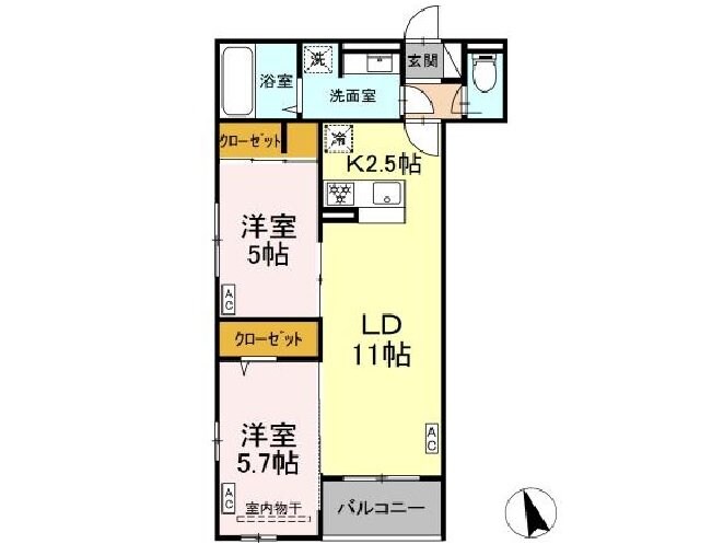 D-ROOM小田原8丁目IIIの物件間取画像