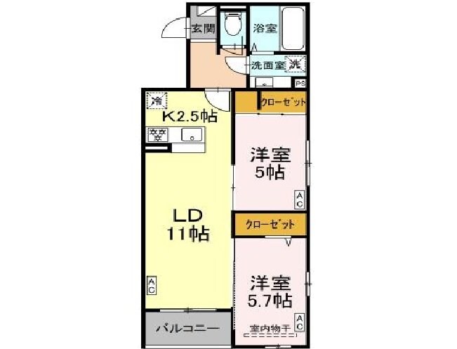 D-ROOM小田原8丁目IIの物件間取画像