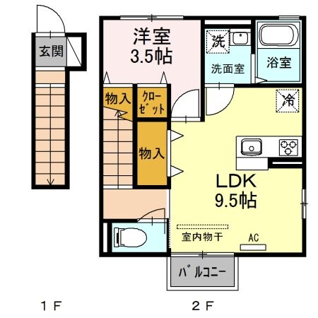 フォレスト上野山の物件間取画像