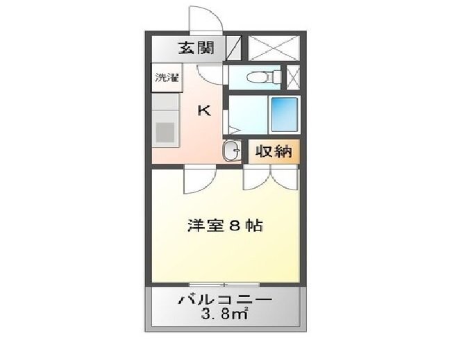 グランドール弐番館の物件間取画像