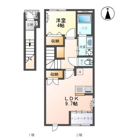 ティーフォレストIIの物件間取画像