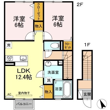 D-room茂庭の物件間取画像