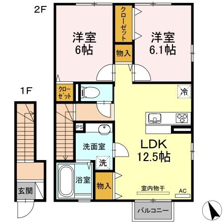 D-room茂庭の物件間取画像