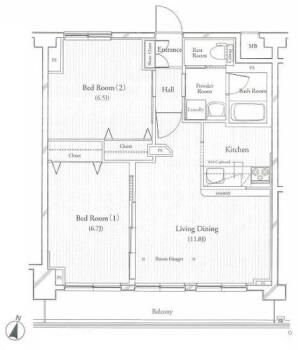 フィットエル仙台一番町の物件間取画像