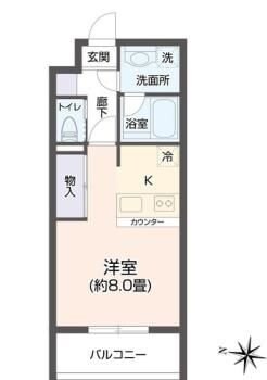 ヴィアーレ新寺の物件間取画像