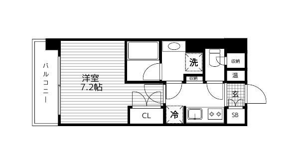 桜ヒルズ仙台榴岡の物件間取画像