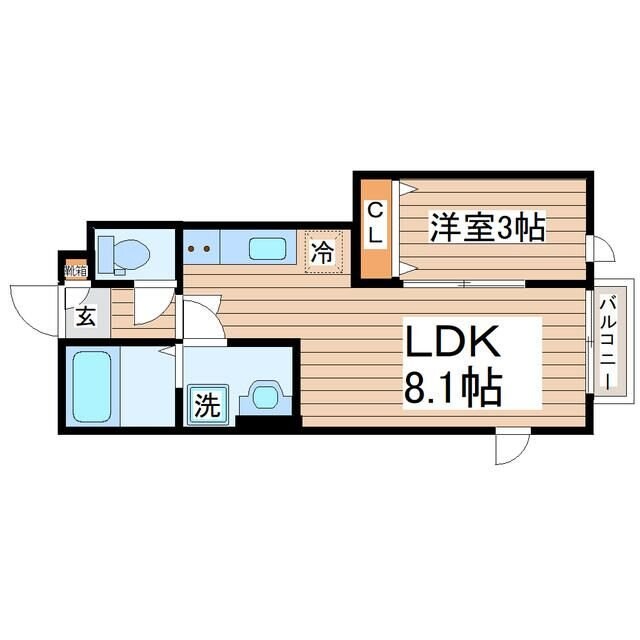 ディアコートII Aの物件間取画像