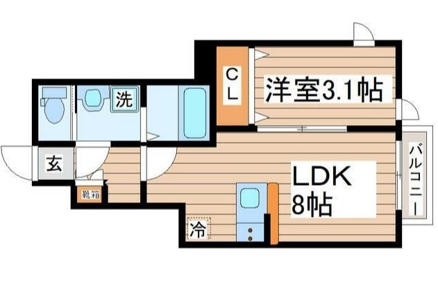ディアコートII Aの物件間取画像