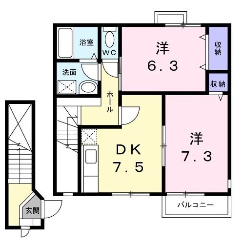 グラースTYの物件間取画像