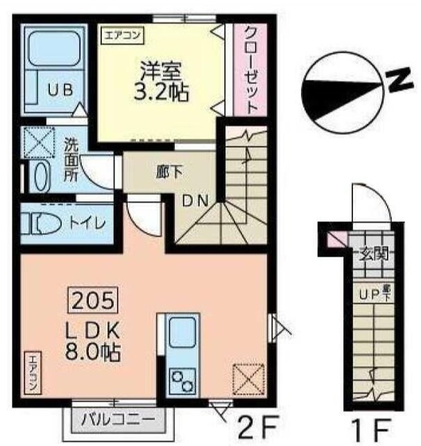 デュマンIIの物件間取画像