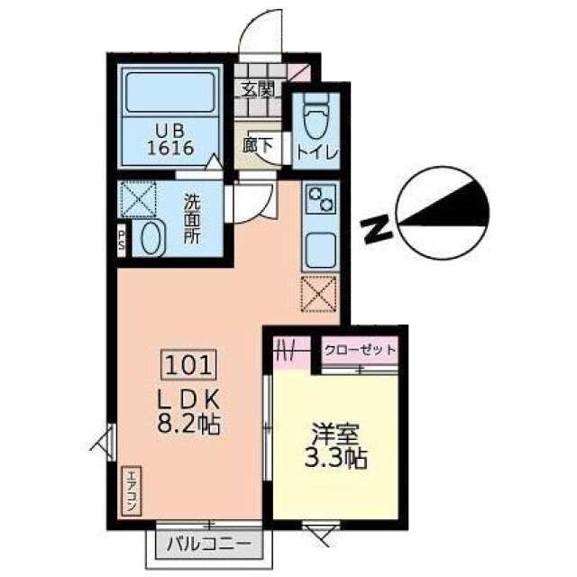 デュマンIの物件間取画像
