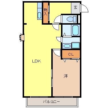 コンフォールUEMATSUIIの物件間取画像