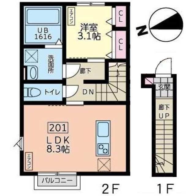 デュマンIの物件間取画像