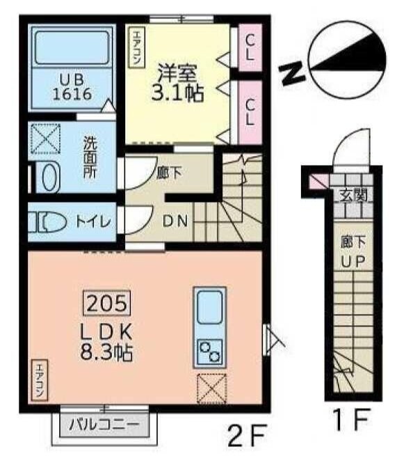 デュマンIの物件間取画像