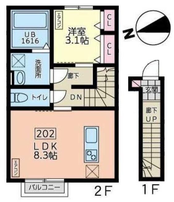デュマンIの物件間取画像