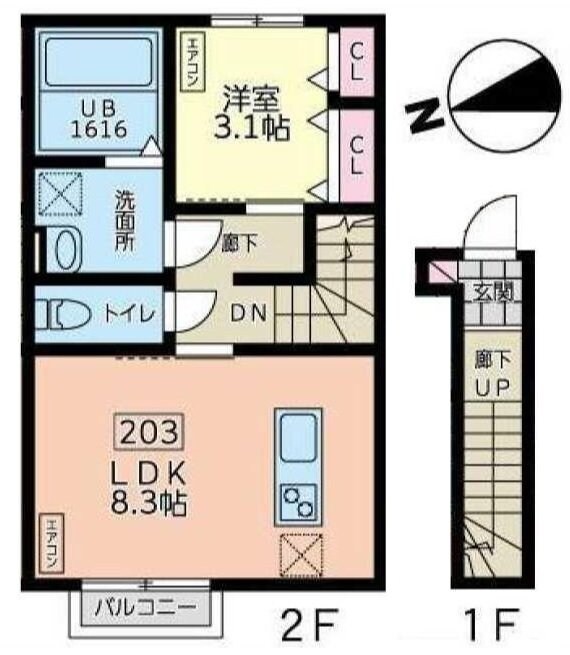 デュマンIの物件間取画像